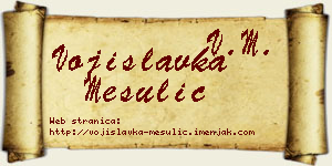 Vojislavka Mesulić vizit kartica